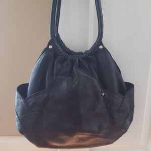 🍀 Lucky Brand Black Leather Boho Bag 🍀